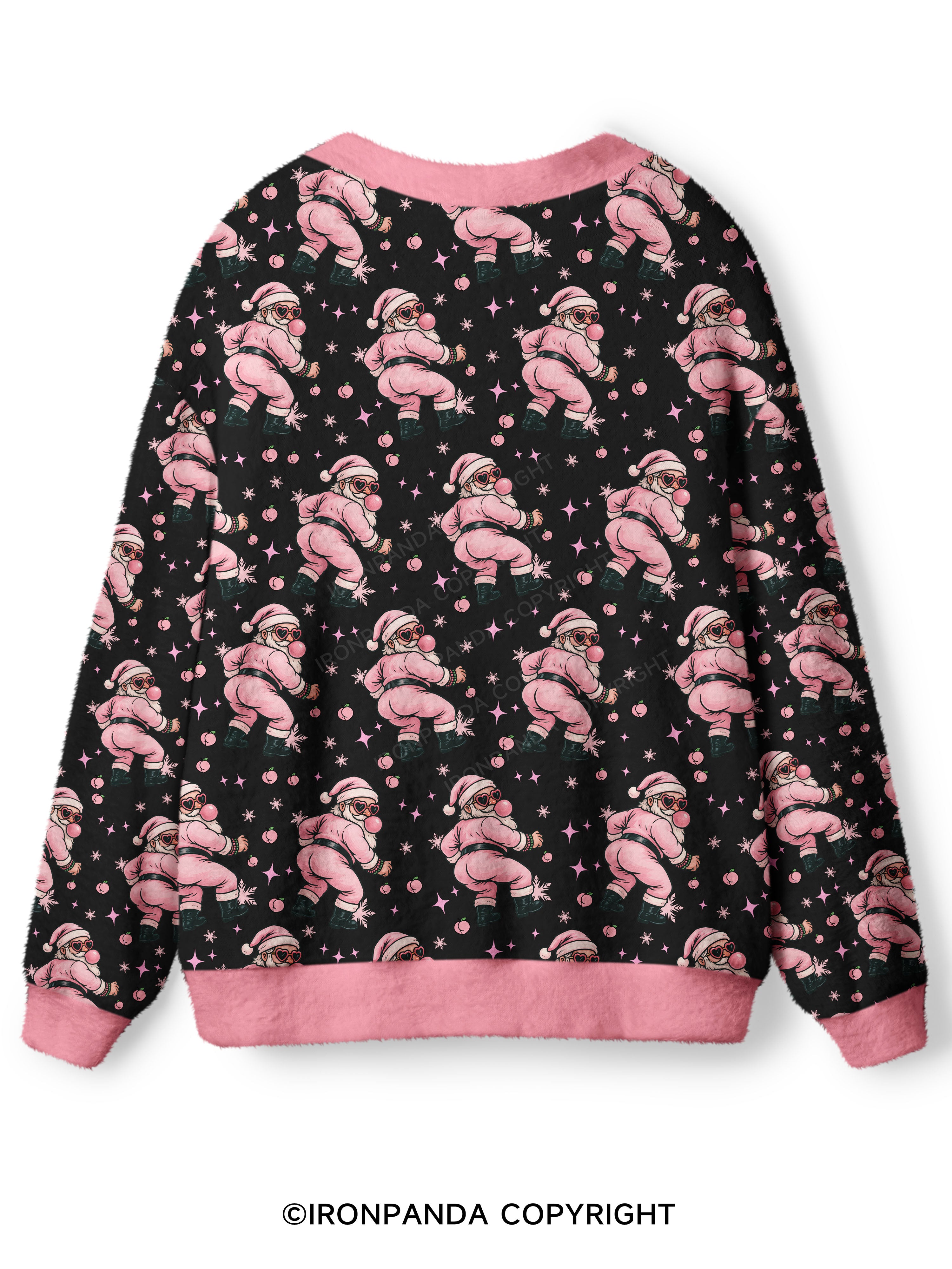 IRONPANDA MERRY THICC-MAS Ugly Cardigan Sweater