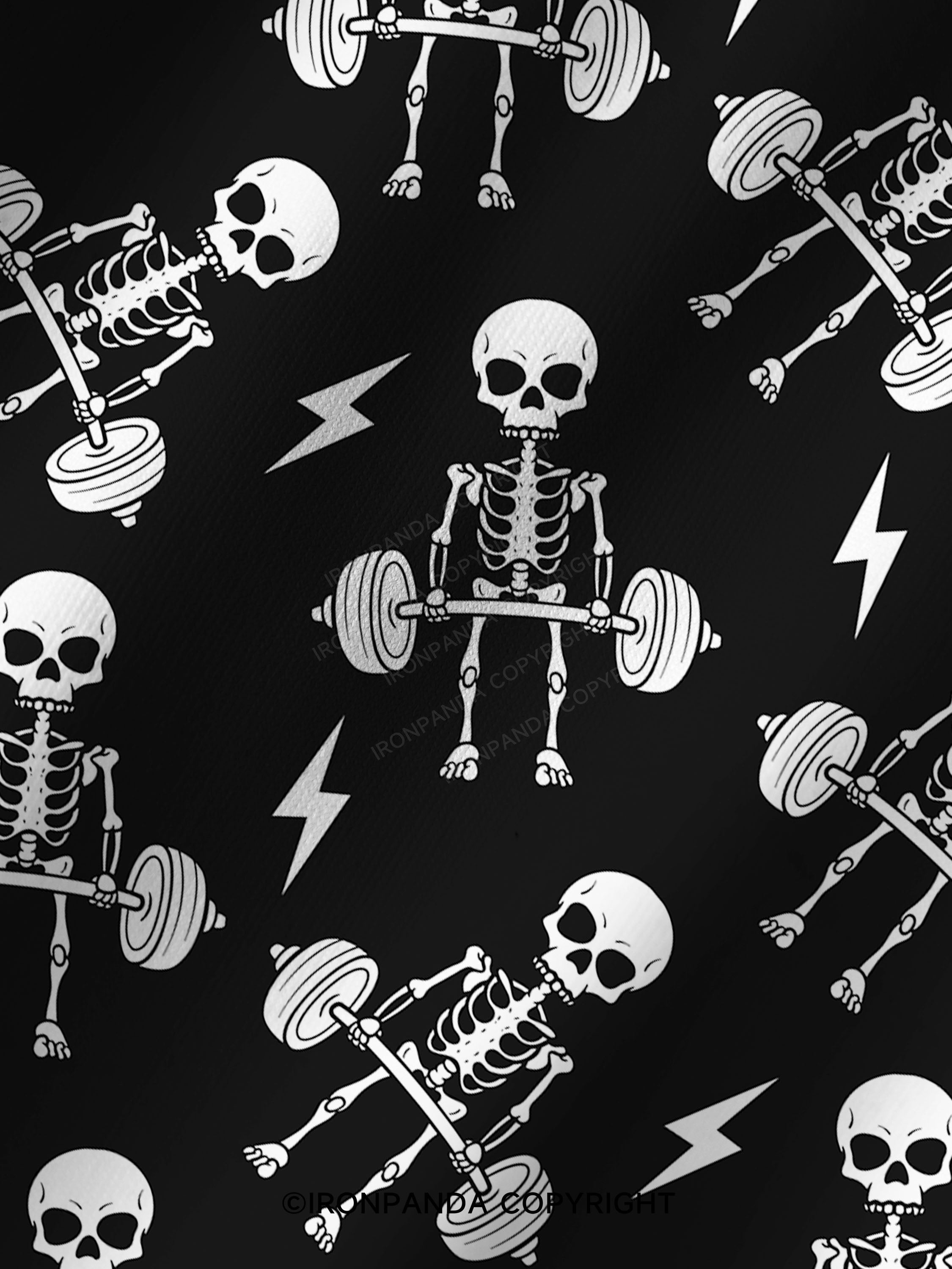 Deadlift Squad Printed Yoga Shorts