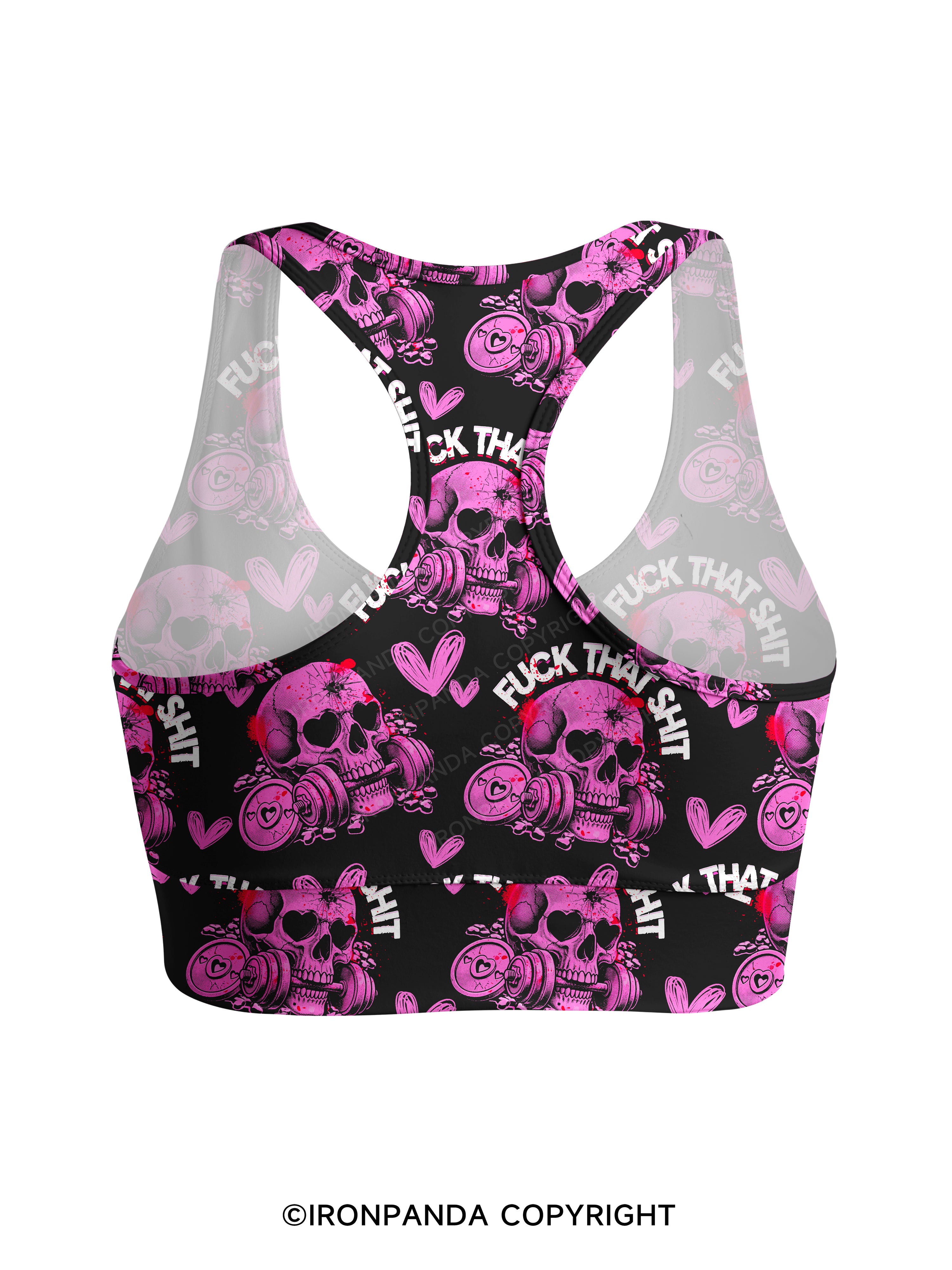 FUCK THAT SHIT Racerback Sports Bra