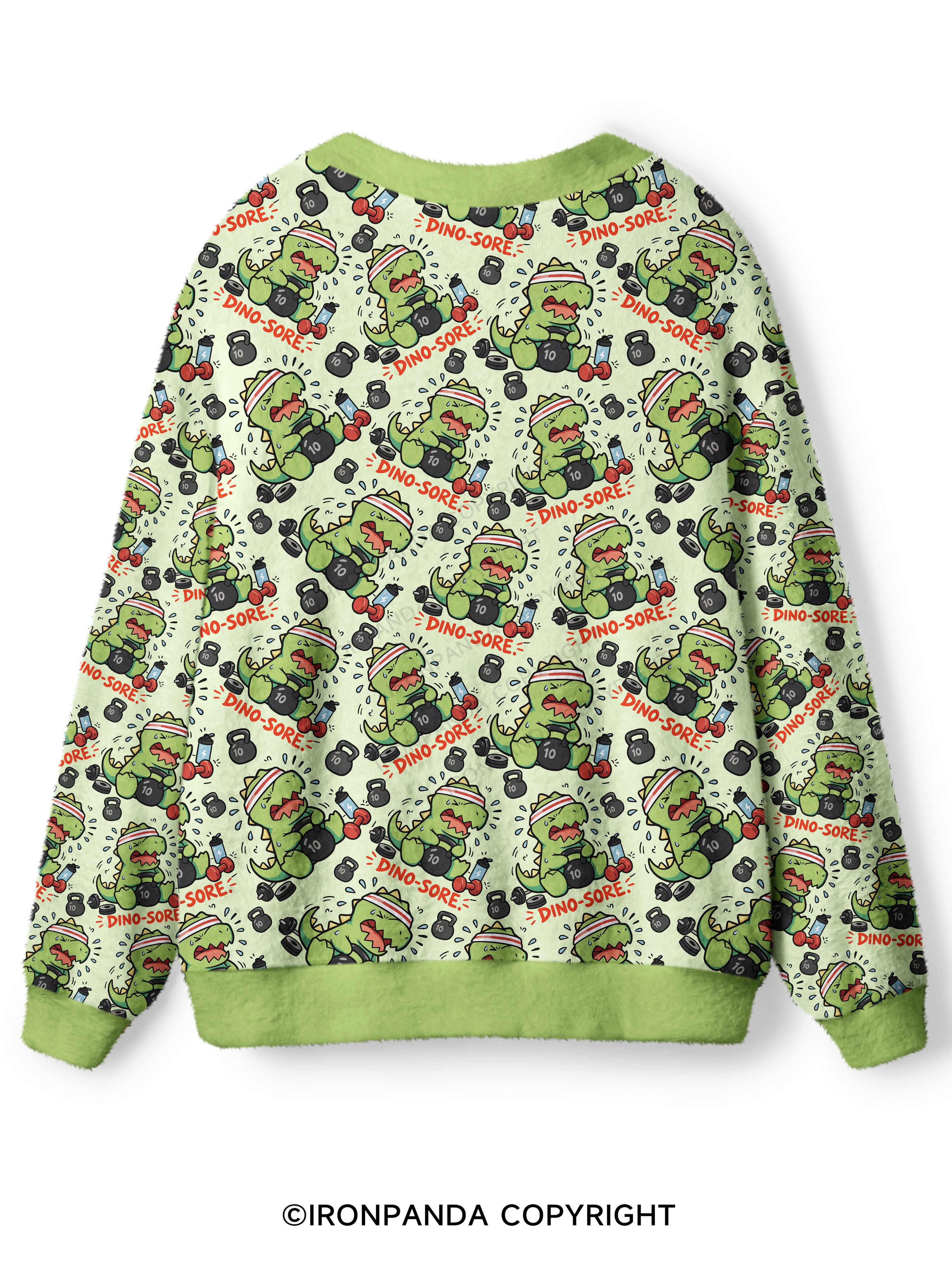 DINO-SORE Ugly Cardigan Sweater