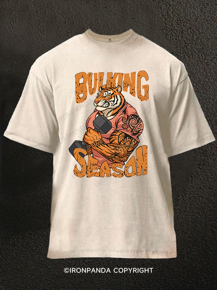 Bulking Season  4 Washed Gym Shirt