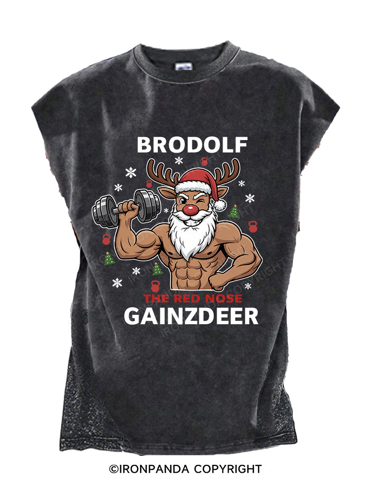 BRODOLF THE RED NOSE GAINZDEER Cut Off Tank
