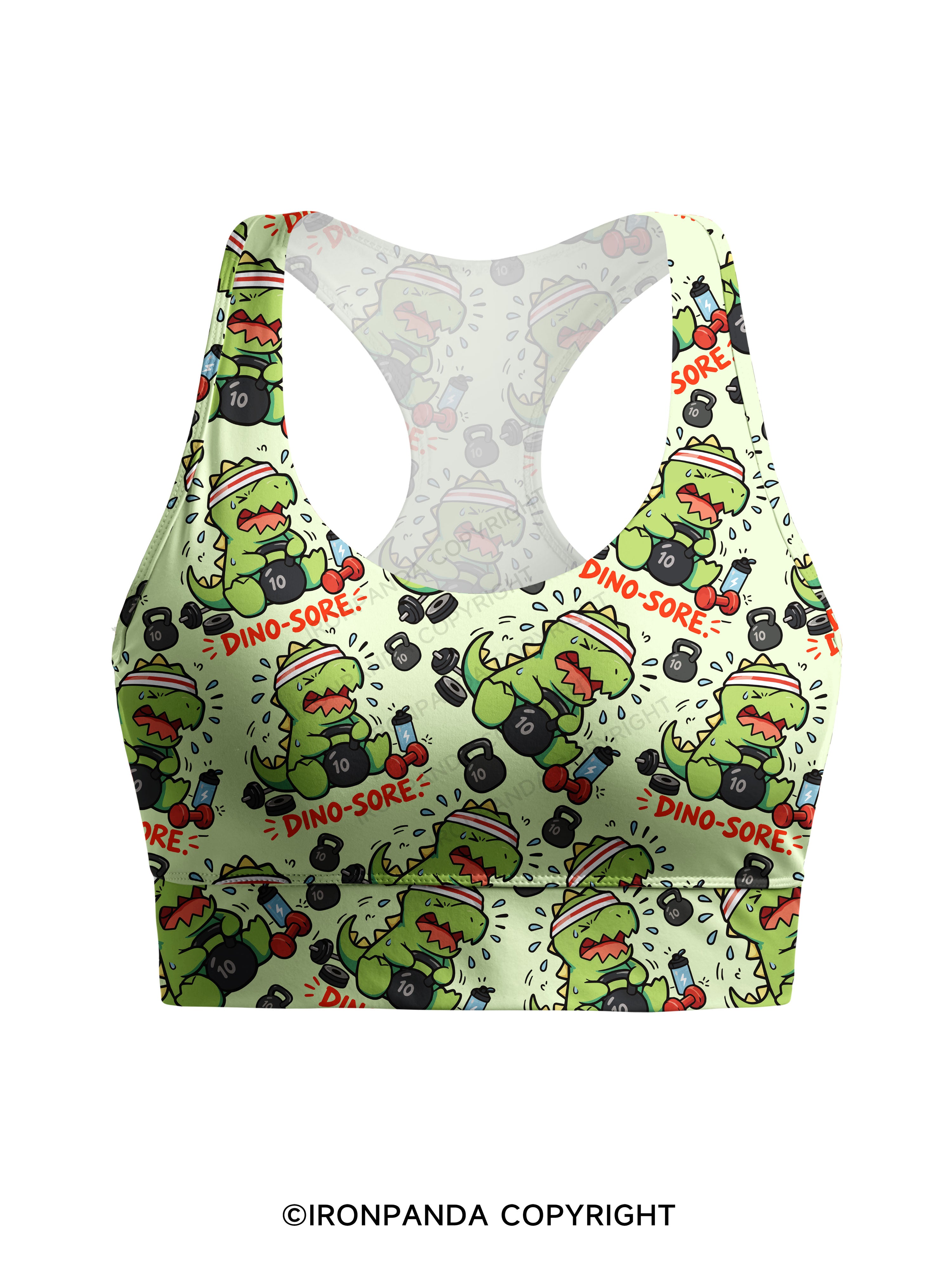 DINO-SORE Racerback Sports Bra