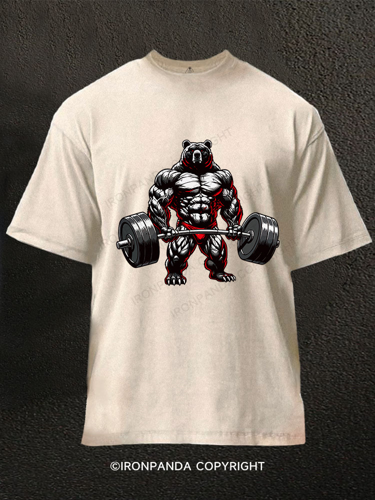 Muscle Grizzly Washed Gym Shirt