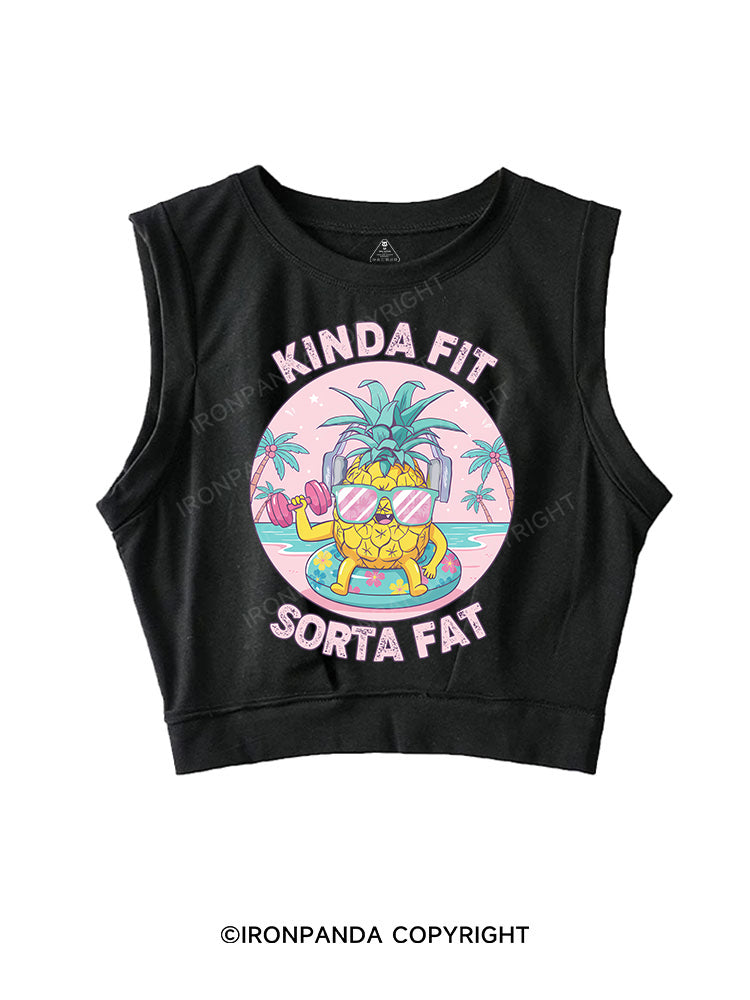 Kinda Fit, Sorta Fat SLEEVELESS CROP TOPS