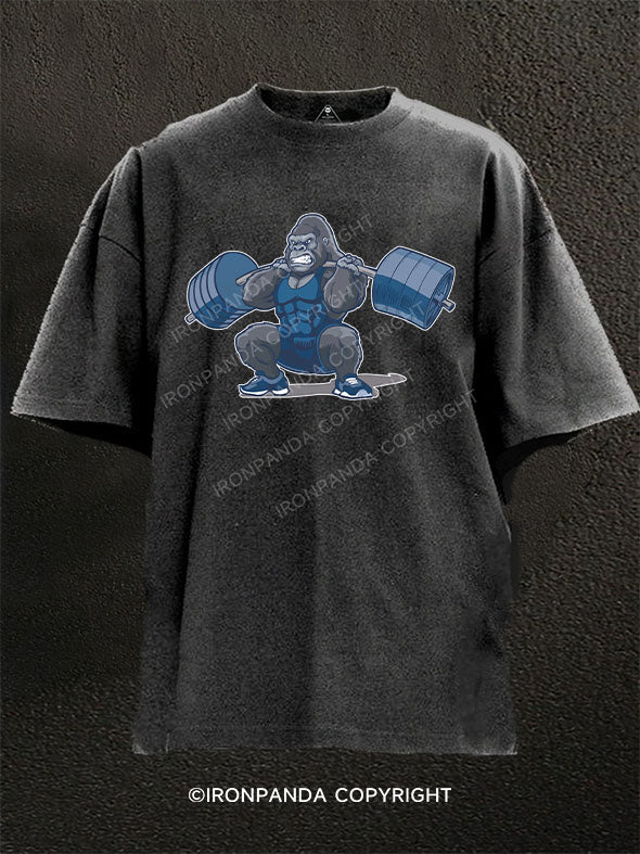 Gorilla Squat Washed Gym Shirt