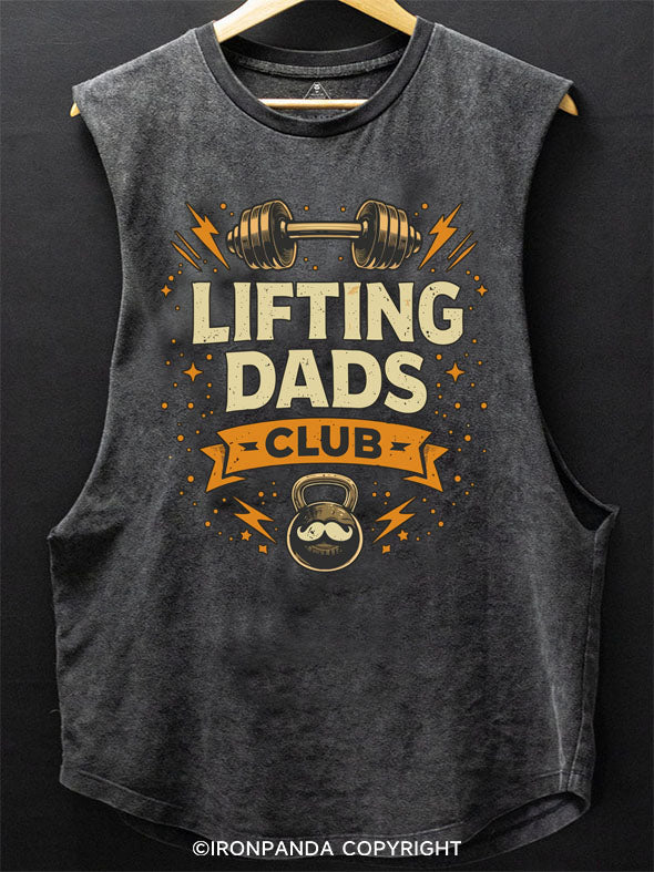 Lifting Dads Club Scoop Bottom Cotton Tank