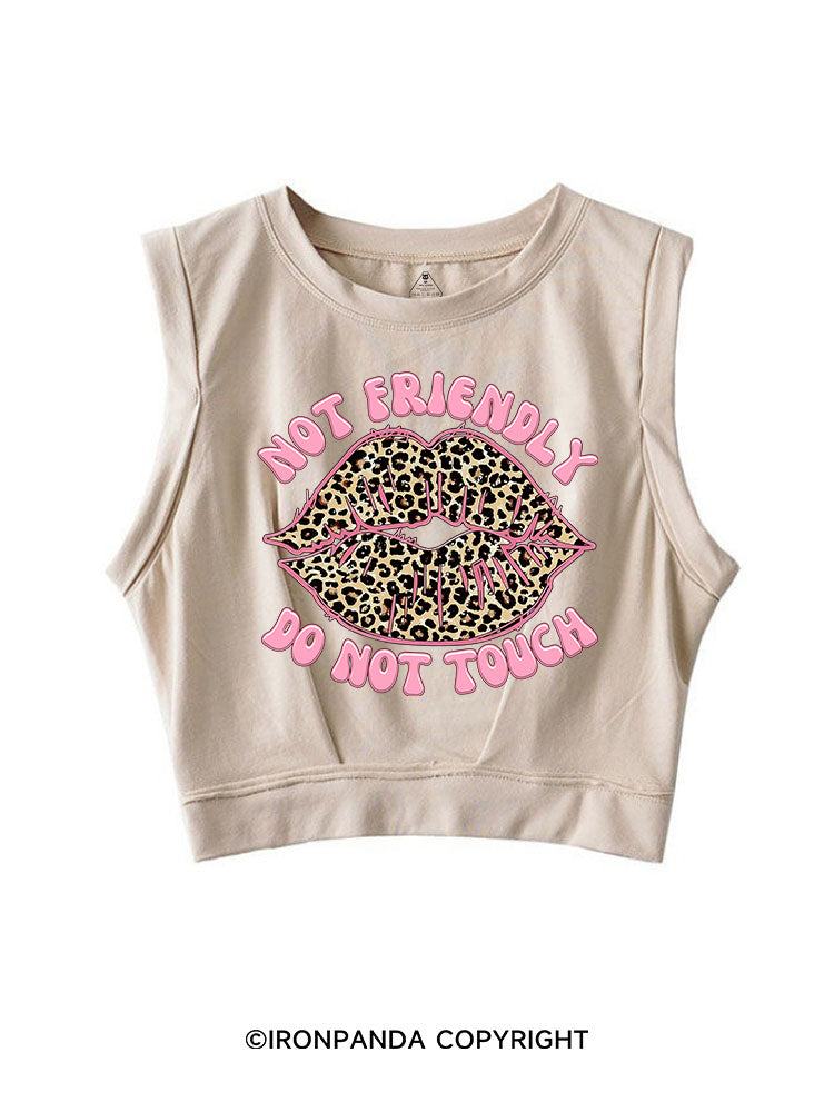 Not friendly, do not touch SLEEVELESS CROP TOPS