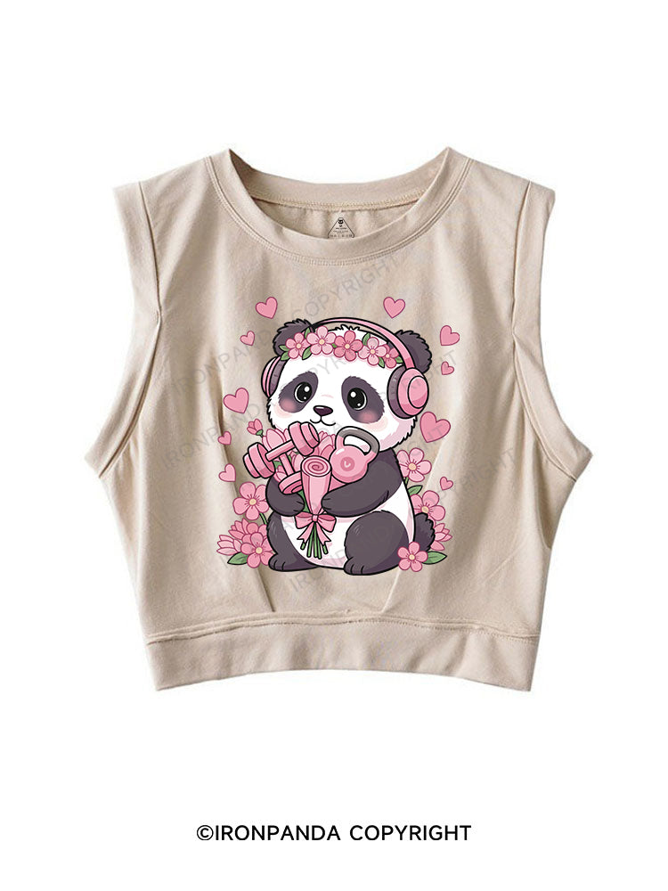 Panda Gains SLEEVELESS CROP TOPS