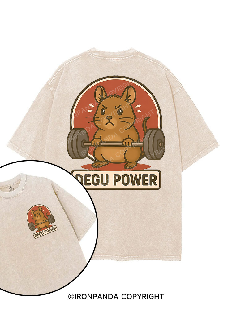 DEGU POWER printed Gym Shirt