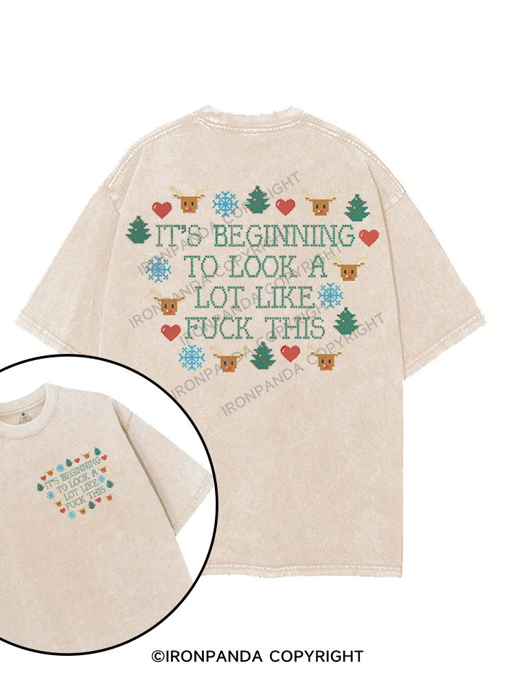 IT'S BEGINNING TO LOOK A LOT LIKE FUCK THIS printed Gym Shirt