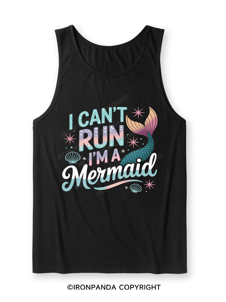 I CAN'T RUN I'M A MERMAID Ultra Soft Heather Tank