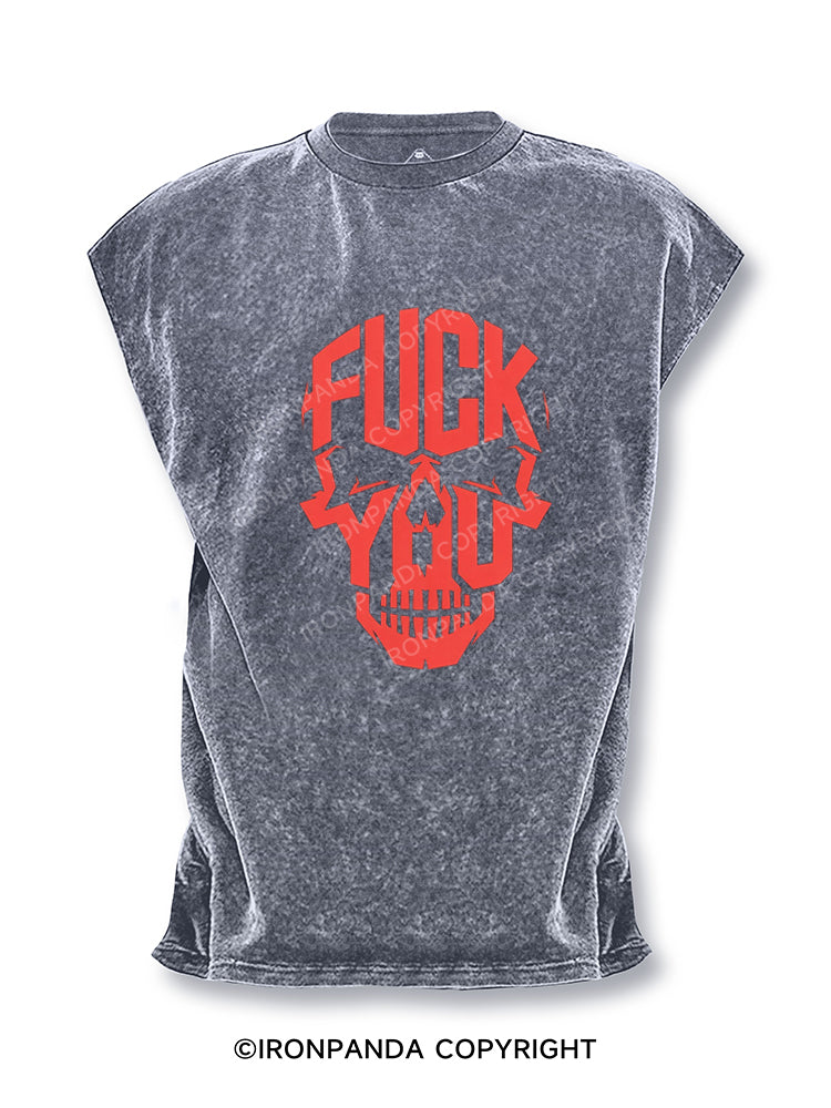 F*ck Skeleton Cut Off Tank