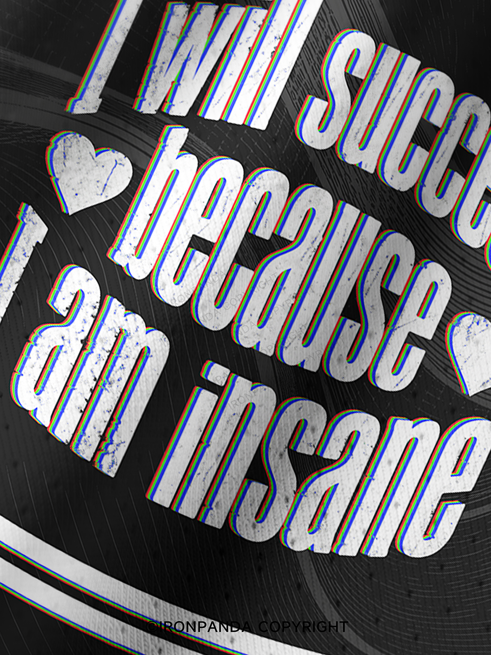 I WILL SUCCEED BECAUSE I AM INSANE Pro Mesh Jersey