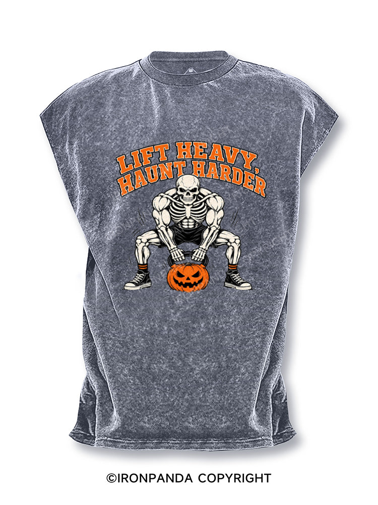 Lift Heavy Haunt Harder Cut Off Tank