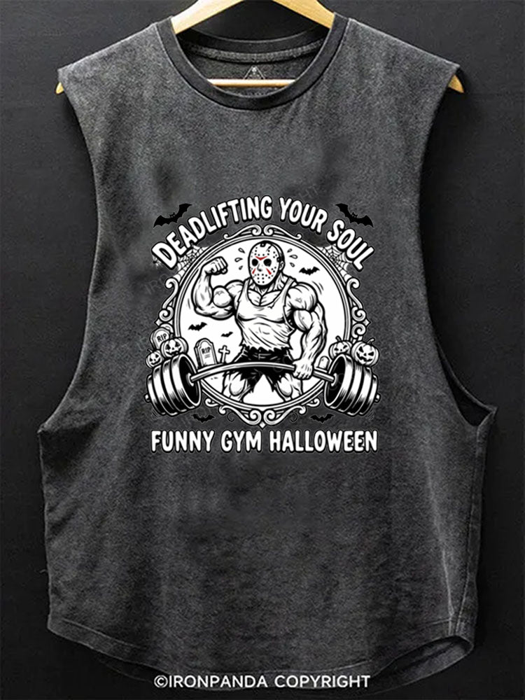 Deadlifting Your Soul Scoop Bottom Cotton Tank