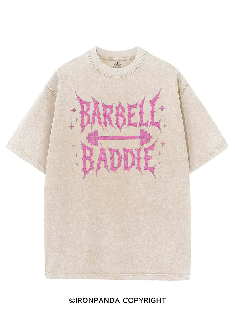 Barbell Baddie Fitness Weightlifting VINTAGE GYM SHIRT