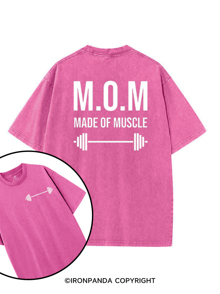 M.O.M MADE OF MUSCLE printed Gym Shirt