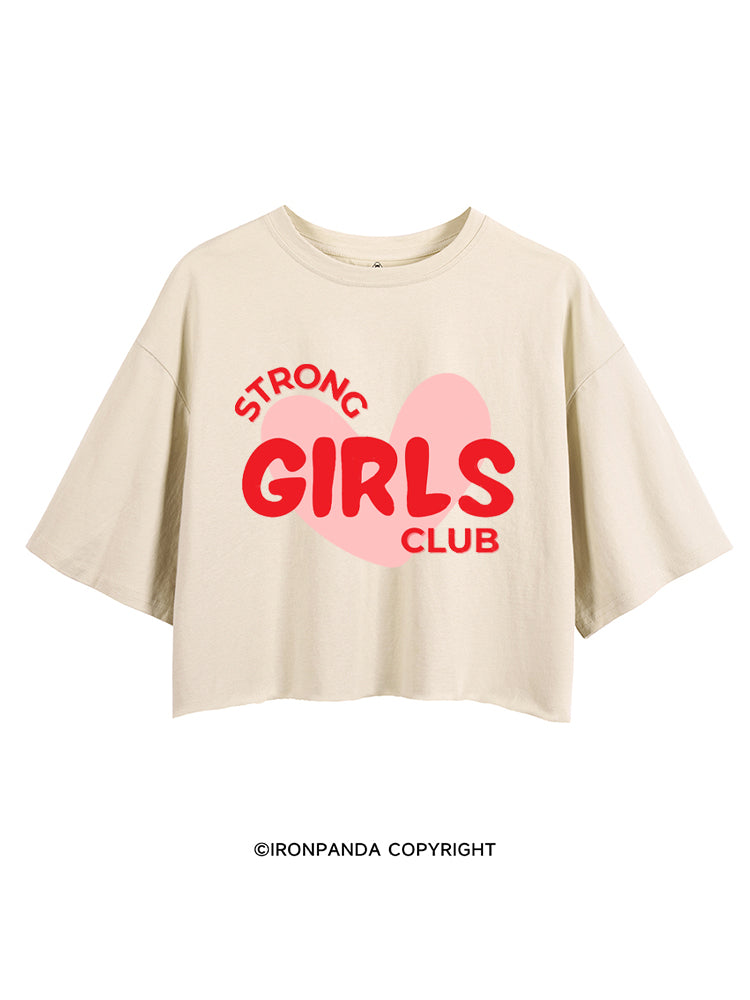 STRONG GIRLS CLUB STRONG VIBES CROP TOPS