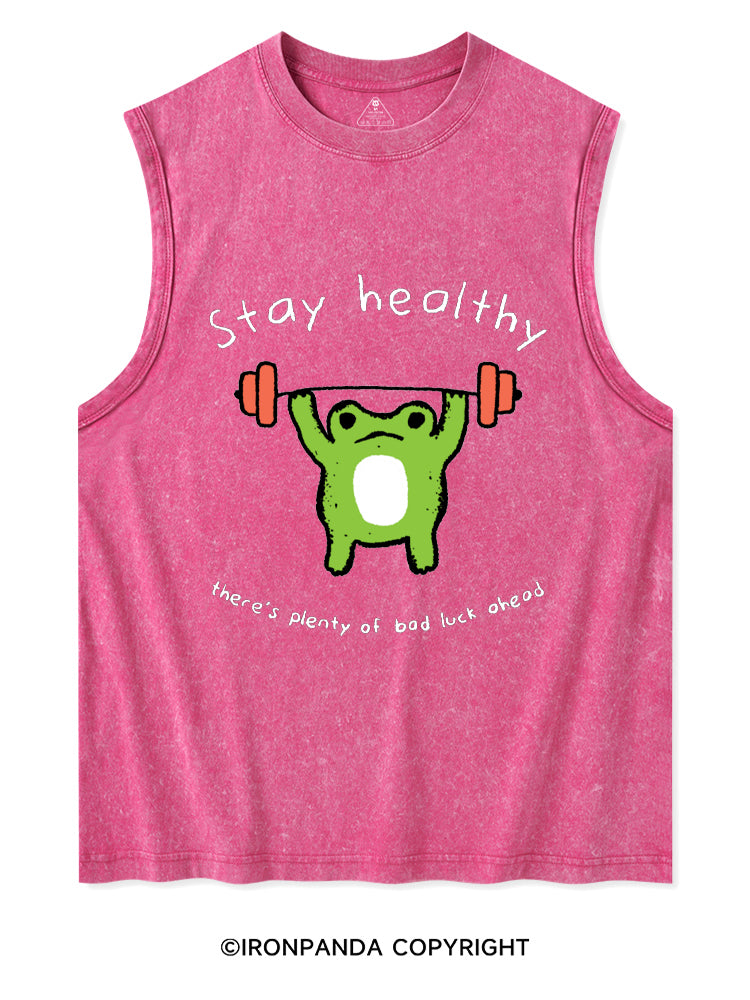 Stay Healthy Washed Tank