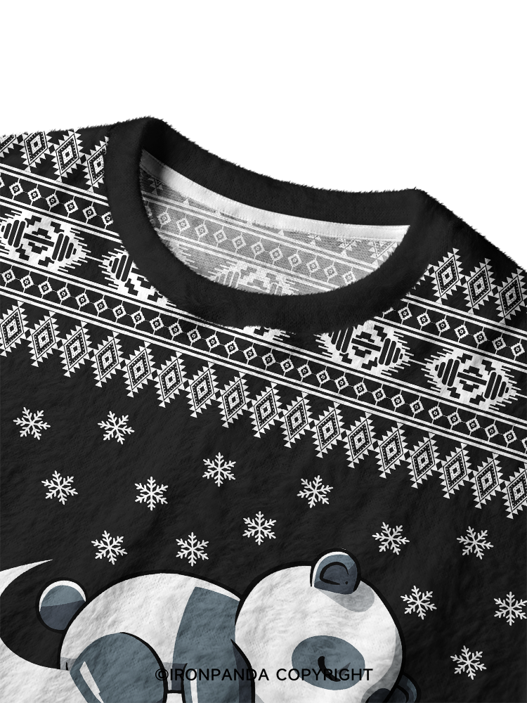 No. You do it panda Ugly Fuzzy Fleece Sweater