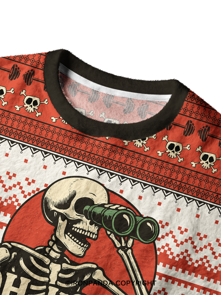 OH, LOOK! NOBODY GIVES A SHIT Ugly Fuzzy Fleece Sweater