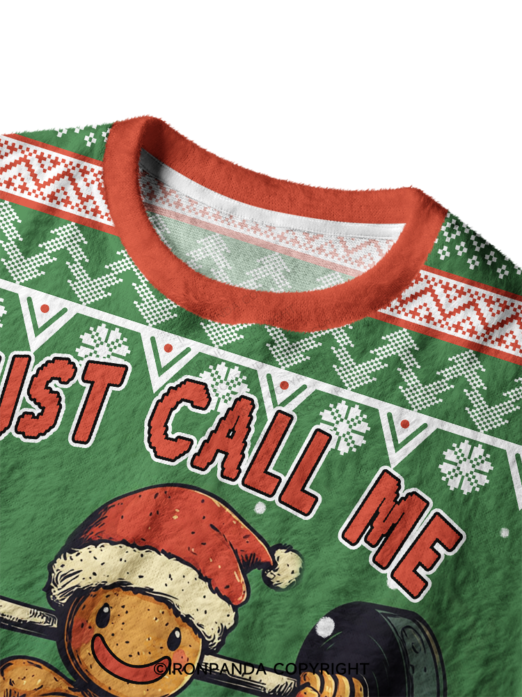 IRONPANDA Gingershred Man theme Ugly Sweater