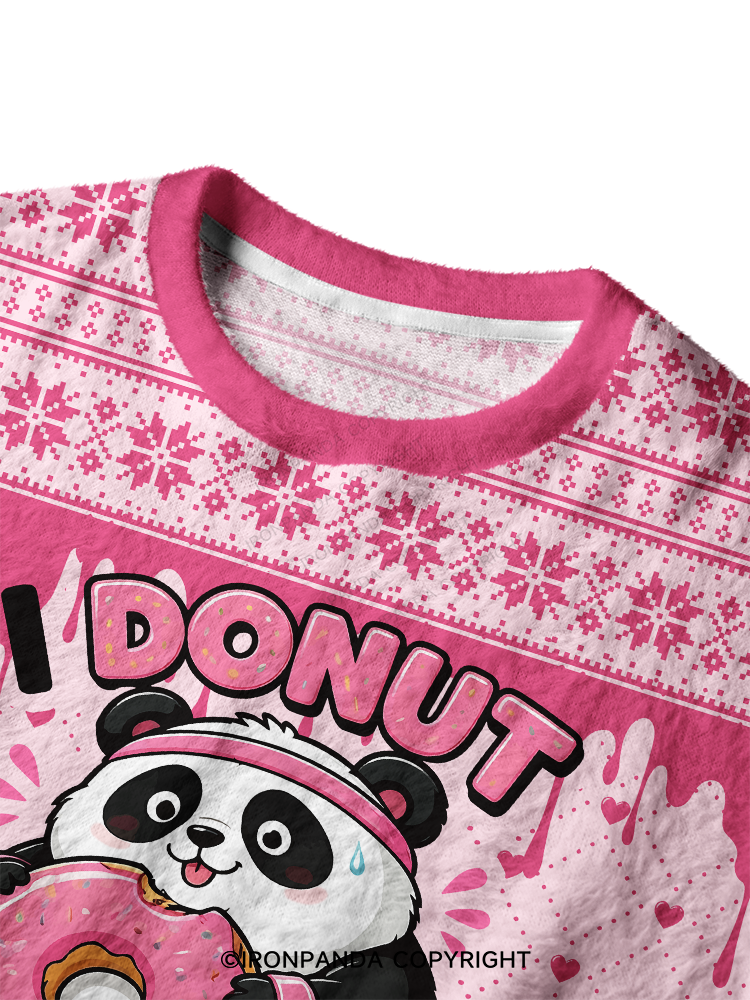 I DOUNT SKIP LEG DAY Ugly Fuzzy Fleece Sweater