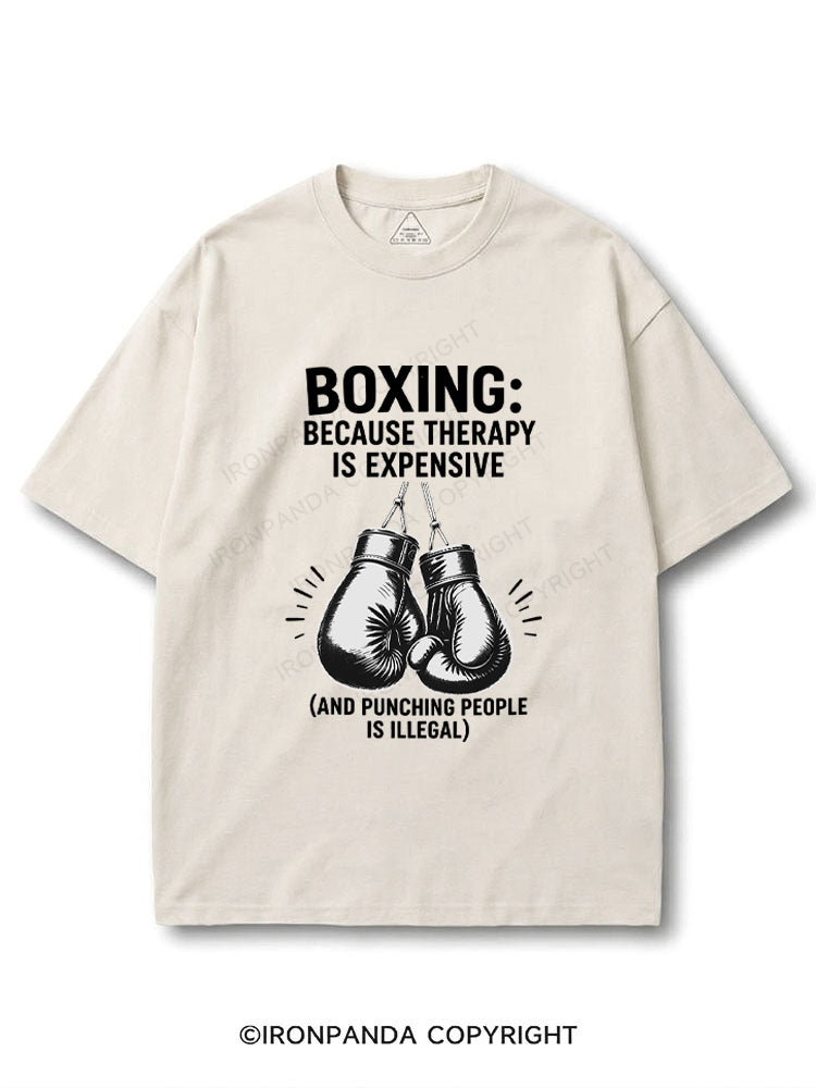 Boxing Because Therapy Is Expensive COTTON PUMP COVER