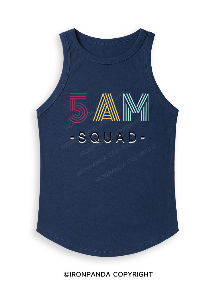 5 AM SQUAD Fitted Tank Top