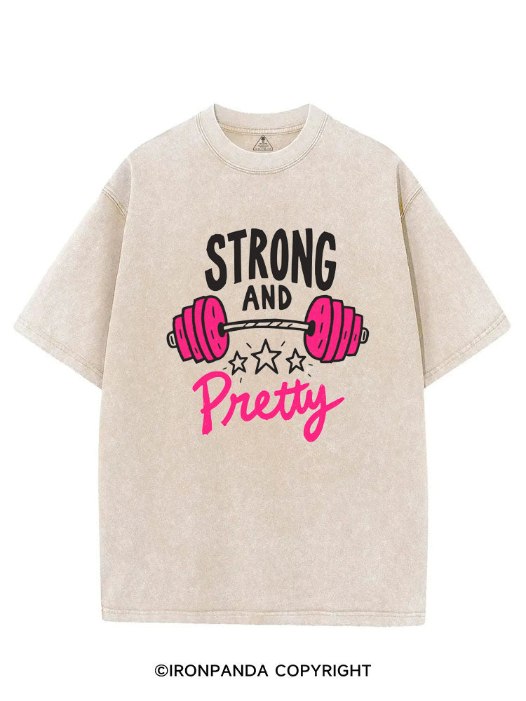 Strong and Pretty VINTAGE GYM SHIRT