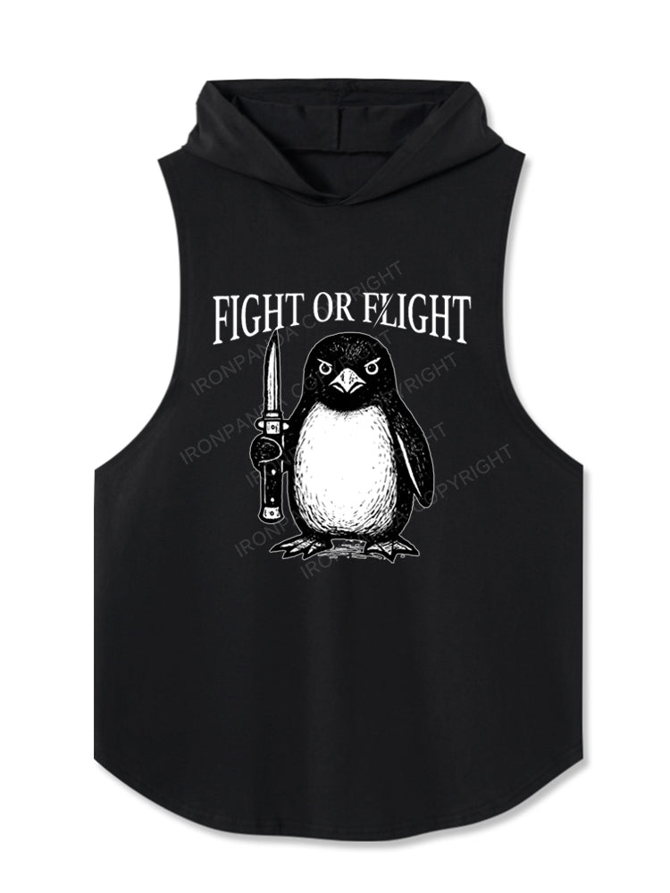 Penguin Fight Or Flight Hooded Tank