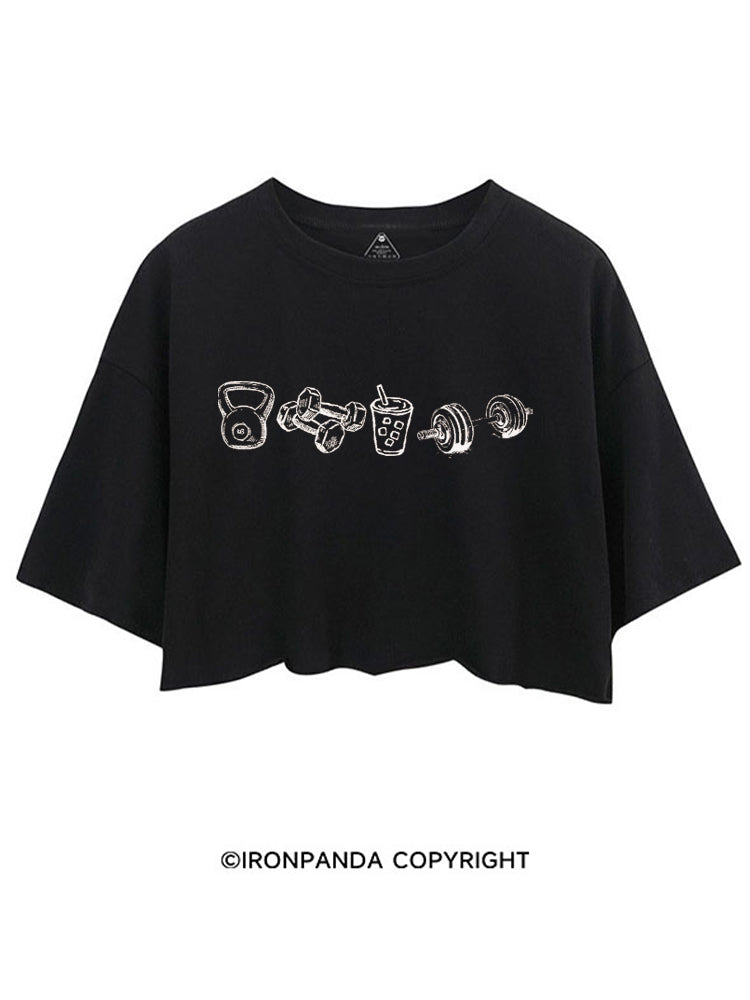 GYM LOVER FITNESS CROP TOPS