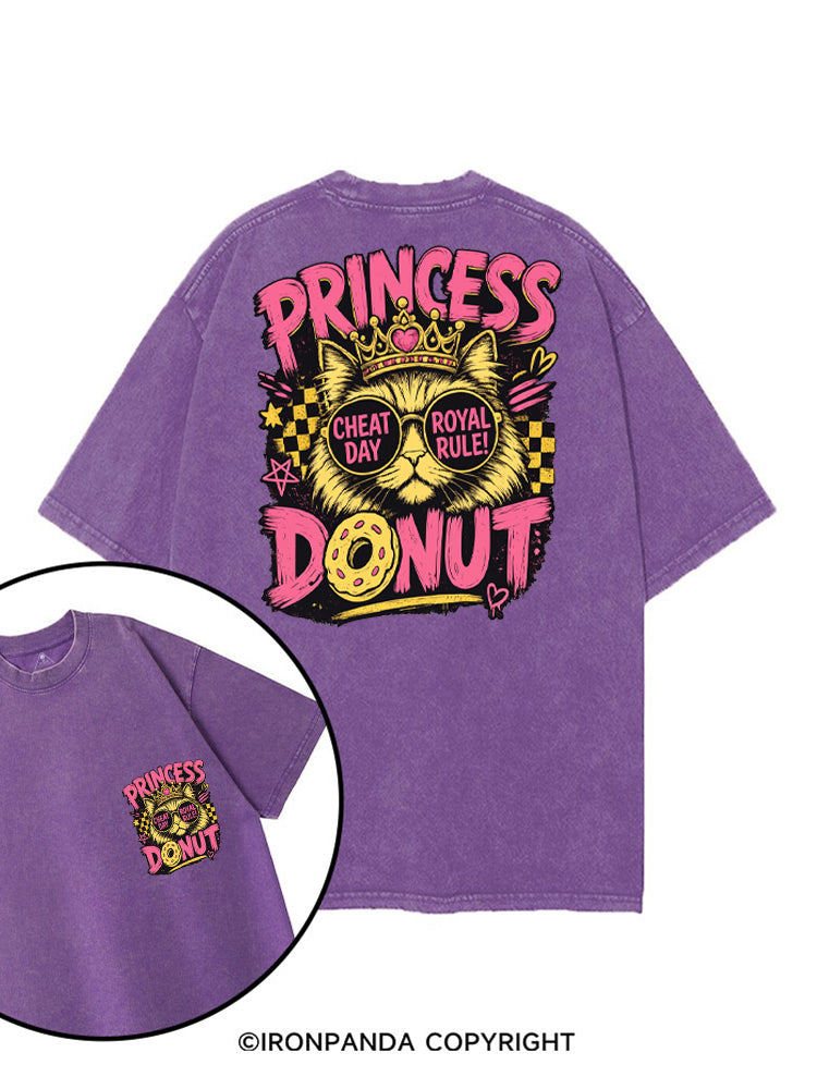 PRINCESS DONUT CHEAT DAT ROYAL RULE printed Gym Shirt
