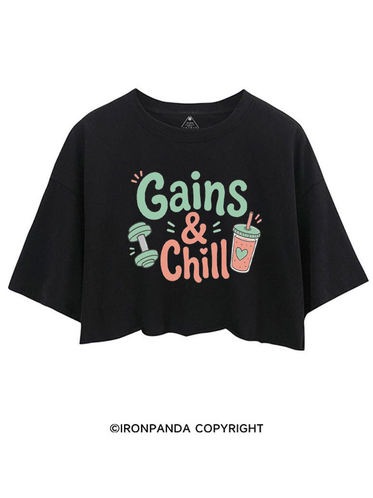 GAINS & CHILL CROP TOPS