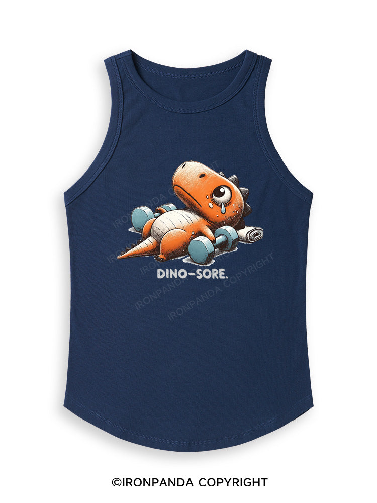 DINO-SORE AFTER WORKOUT Fitted Tank Top