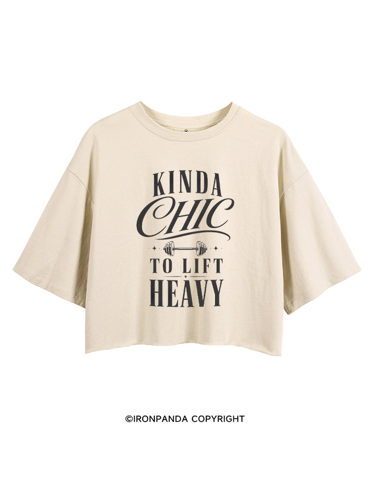 KINDA CHIC TO LIFT HEAVY CROP TOPS