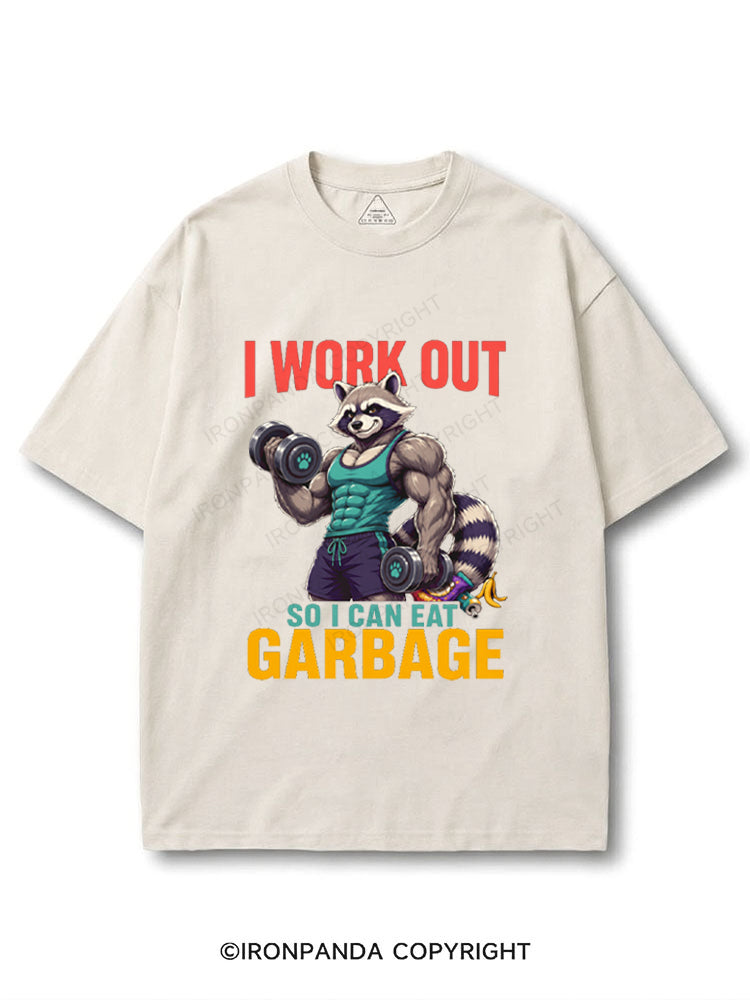 Buff Raccoon Workout for Garbage COTTON PUMP COVER