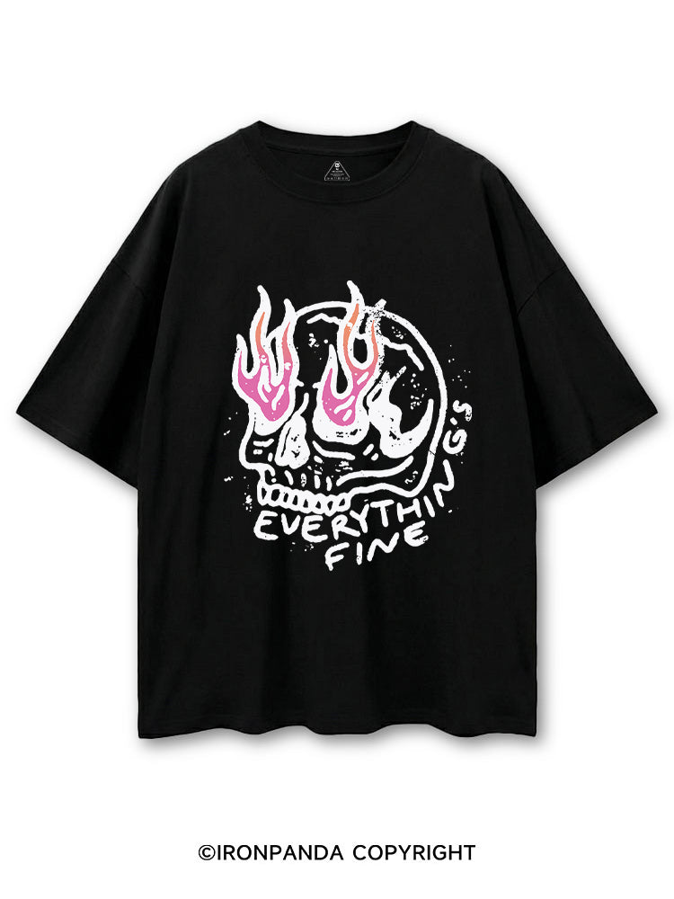 Everything is Fine Funny Skeleton COTTON PUMP COVER