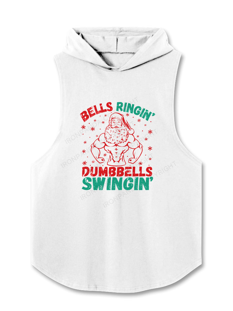 BELLS RINGIN DUMBBELLS SWINGIN Hooded Tank