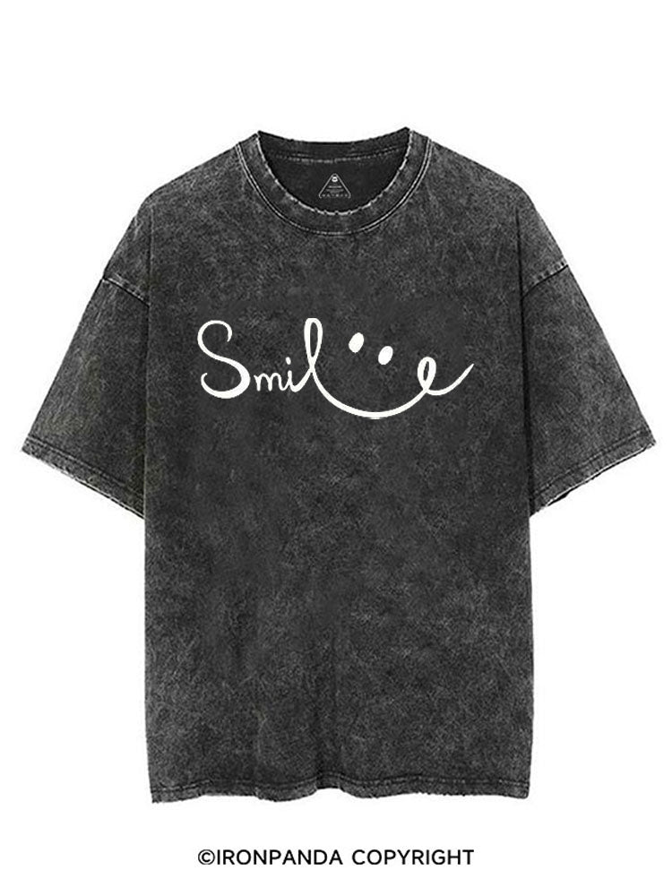 SMILE FUNNY GYM STYLE VINTAGE GYM SHIRT