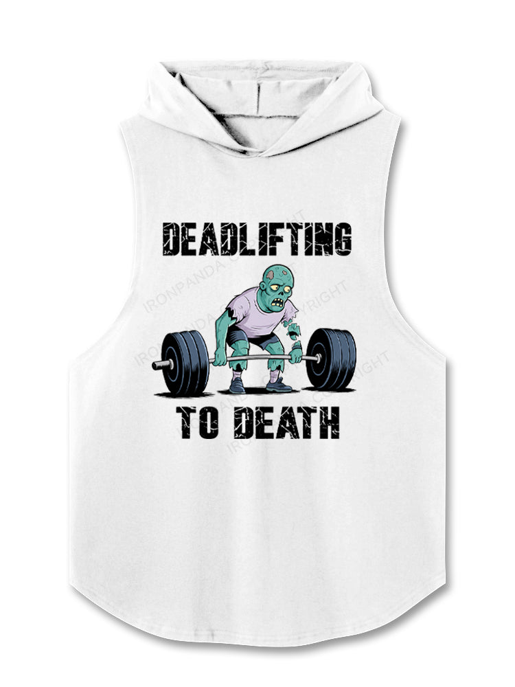 Deadlifting To Death Zombie Hooded Tank