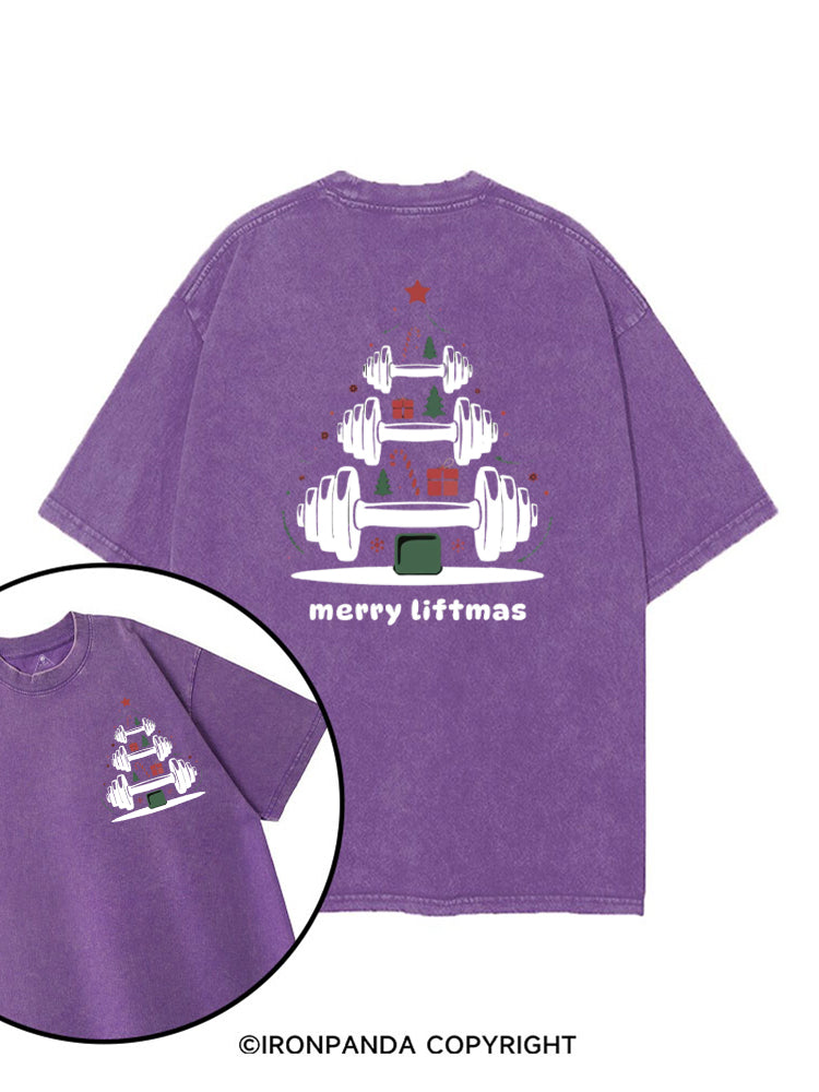 Merry Liftmas Funny Christmas Gym printed Gym Shirt