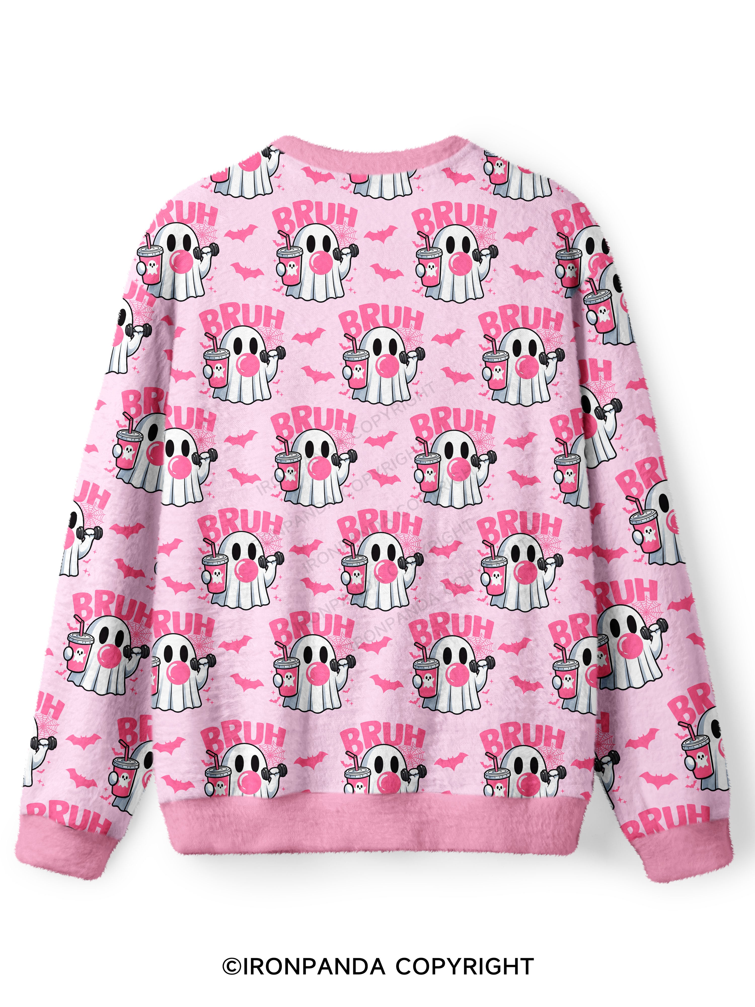 BRUH Ugly Fuzzy Fleece Sweater