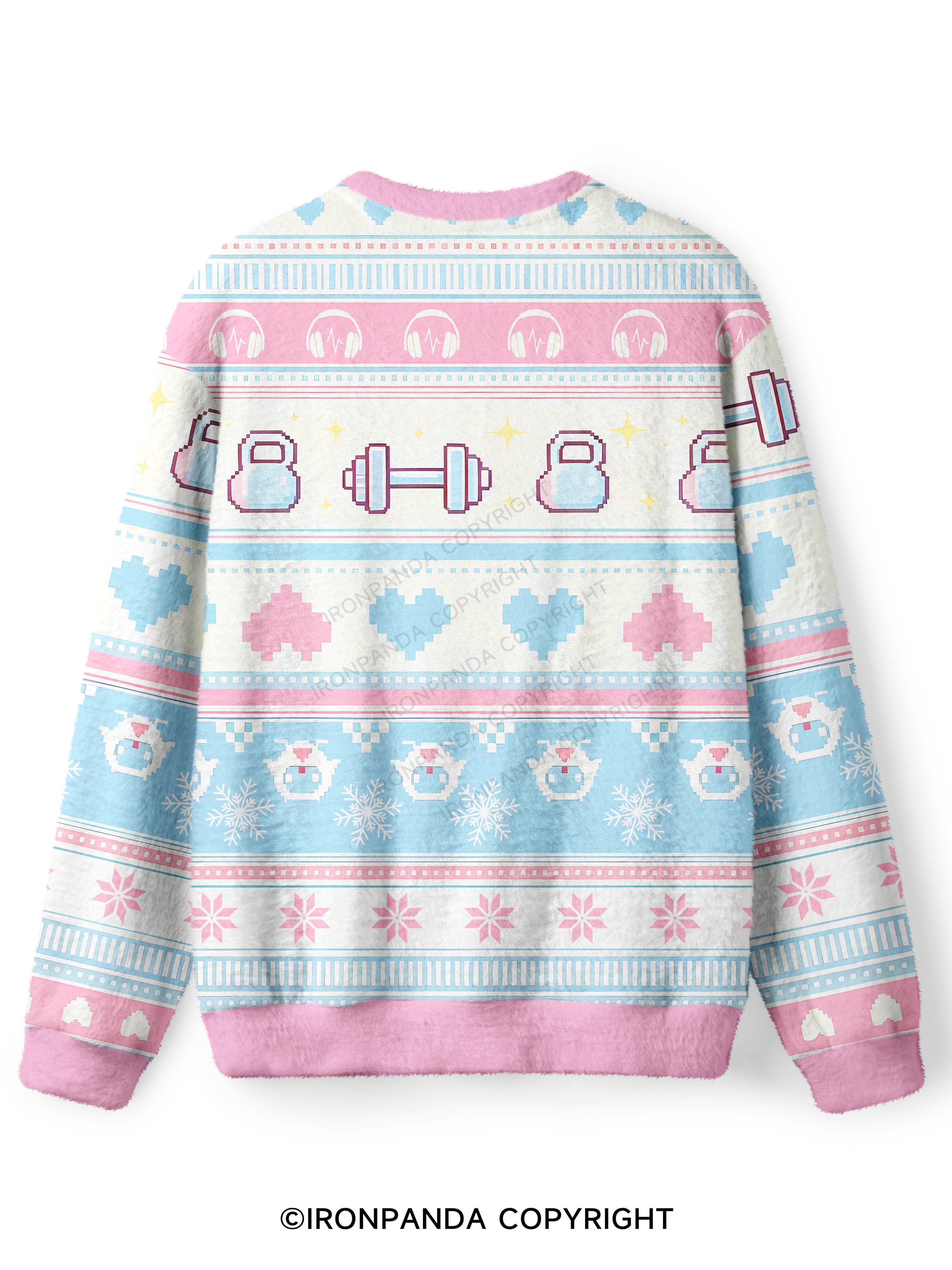 THICK THIGHS LIFT BETTER Ugly Fuzzy Fleece Sweater