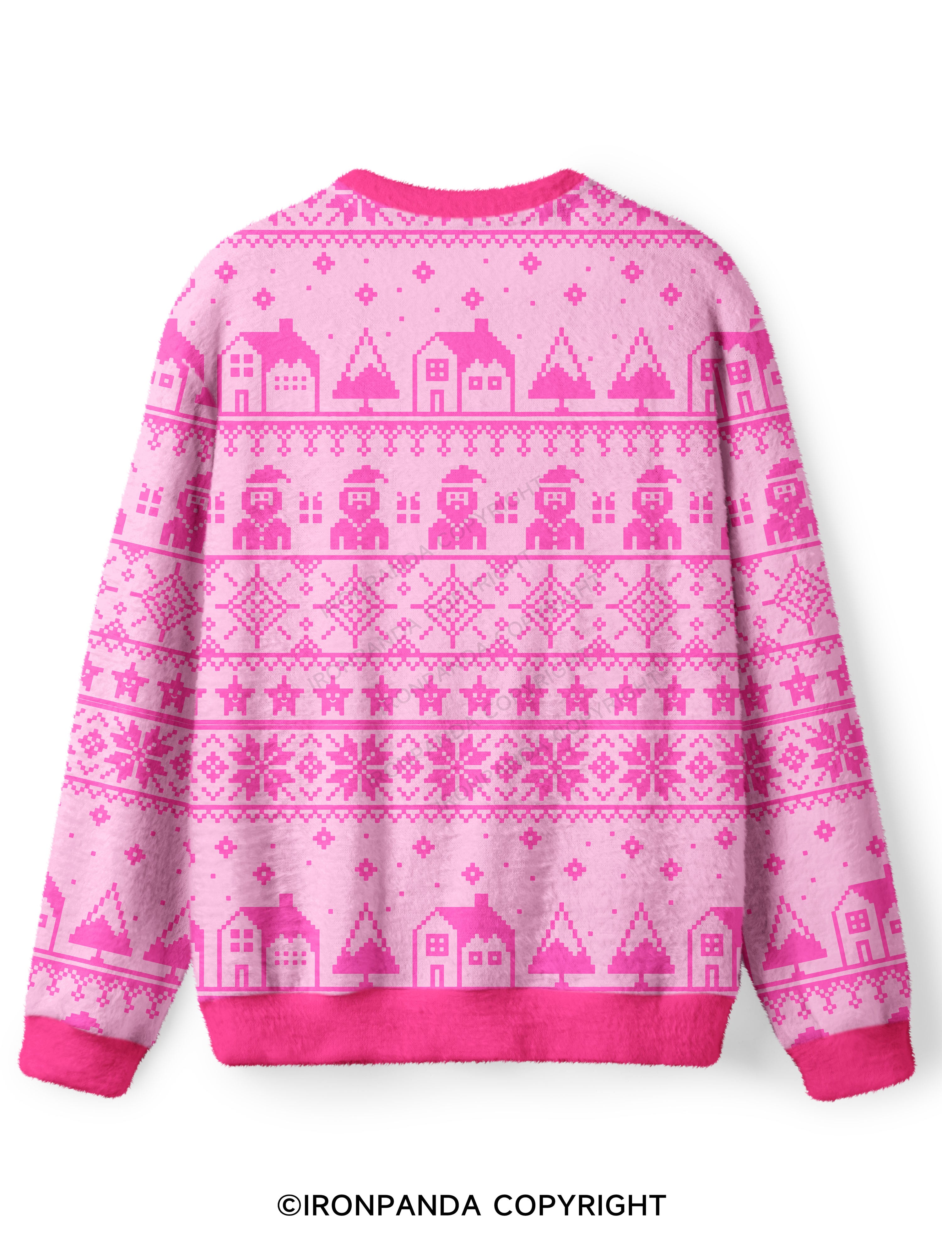 PRETTY GIRLS LIFT HEAVY Ugly Fuzzy Fleece Sweater