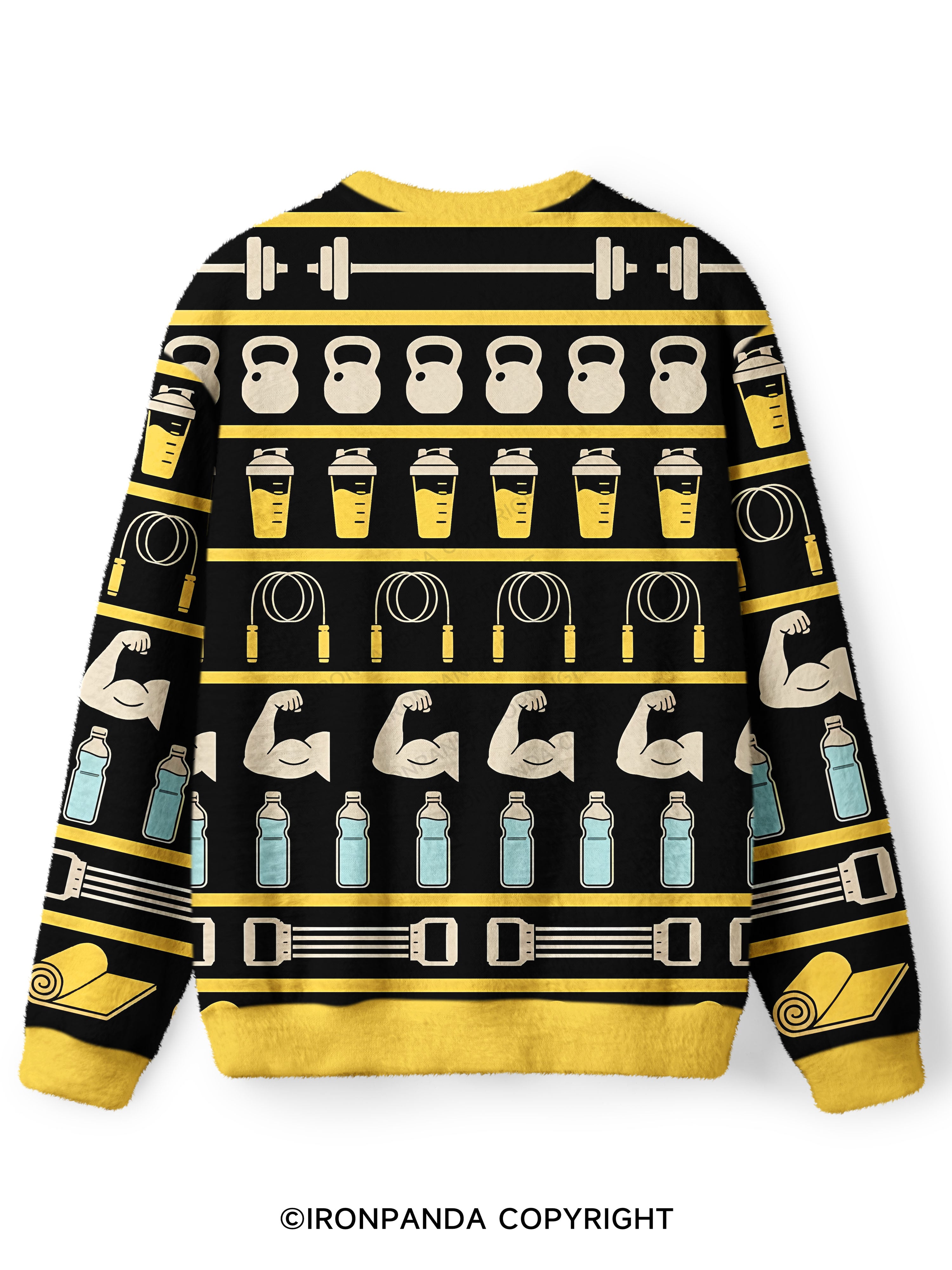 Don't forget to hydrate & mind your own business Ugly Fuzzy Fleece Sweater