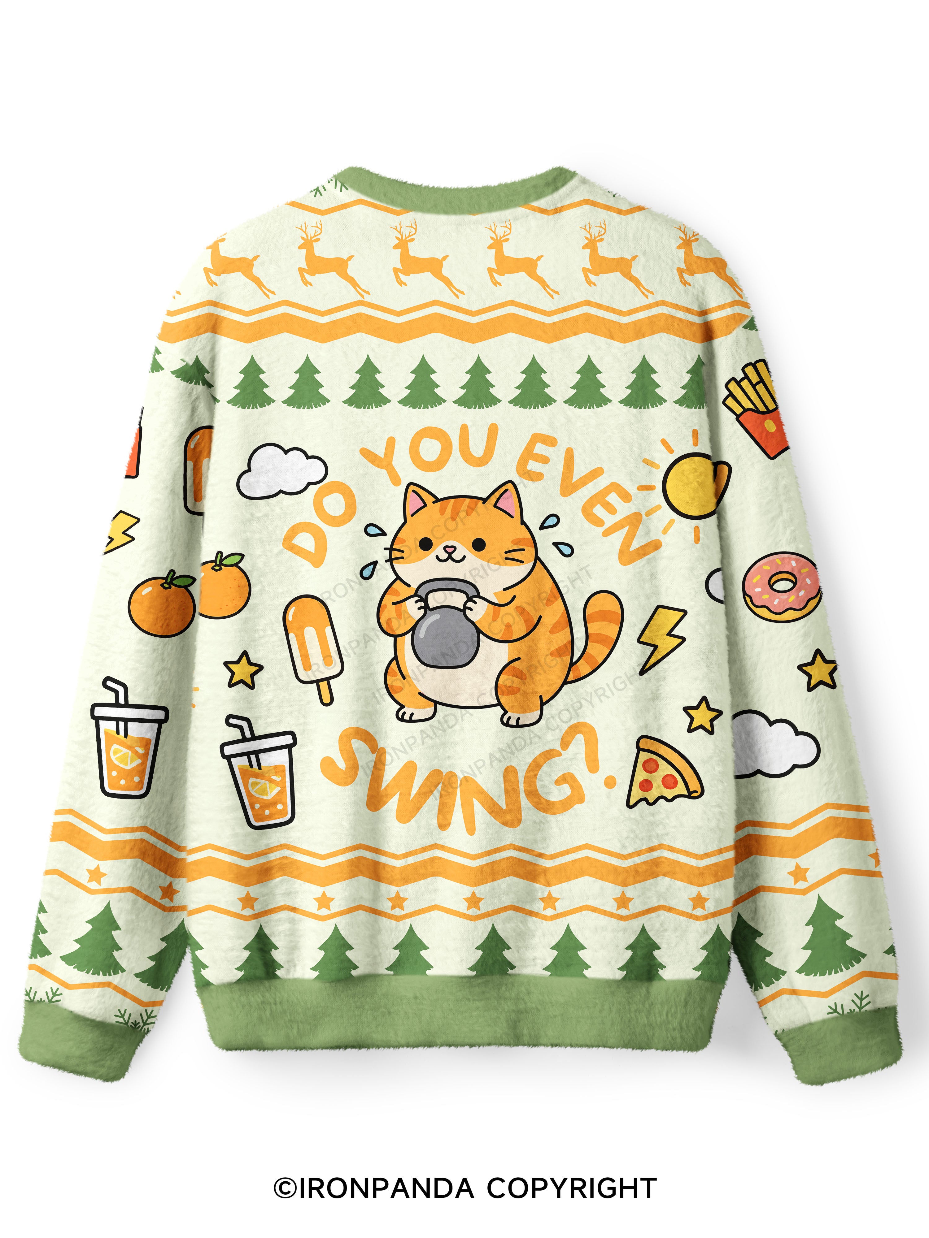 DO YOU EVEN SWING Ugly Fuzzy Fleece Sweater