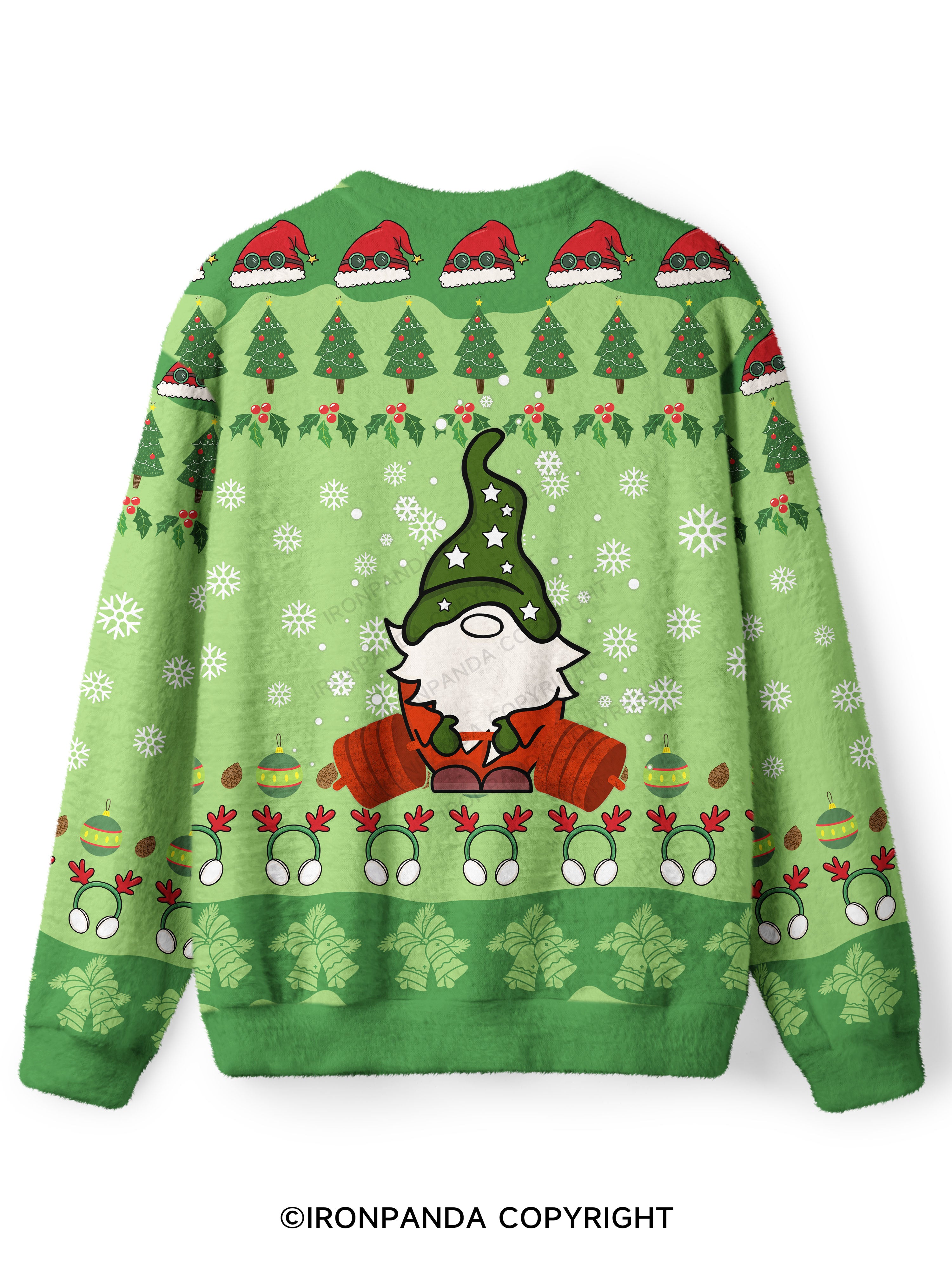 Goblin deadlift Ugly Fuzzy Fleece Sweater