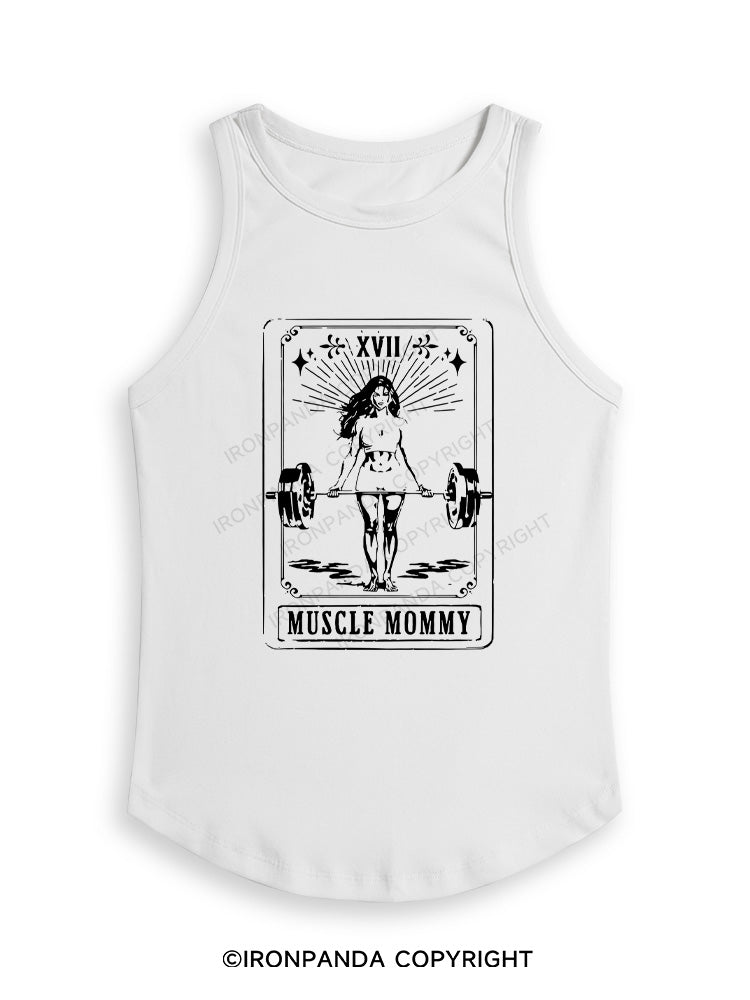 TAROT CARD MUSCLE MOMMY Fitted Tank Top